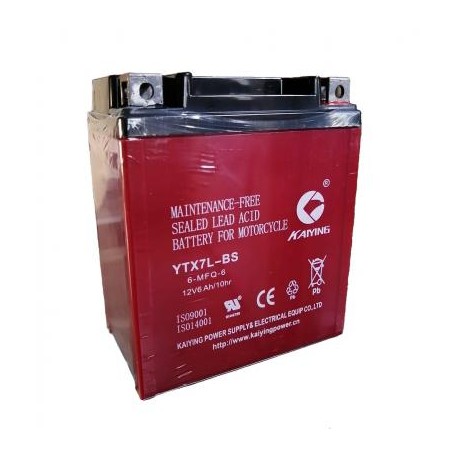 BATERIA (YTX7L-BS) 10AH   (114*71*129)